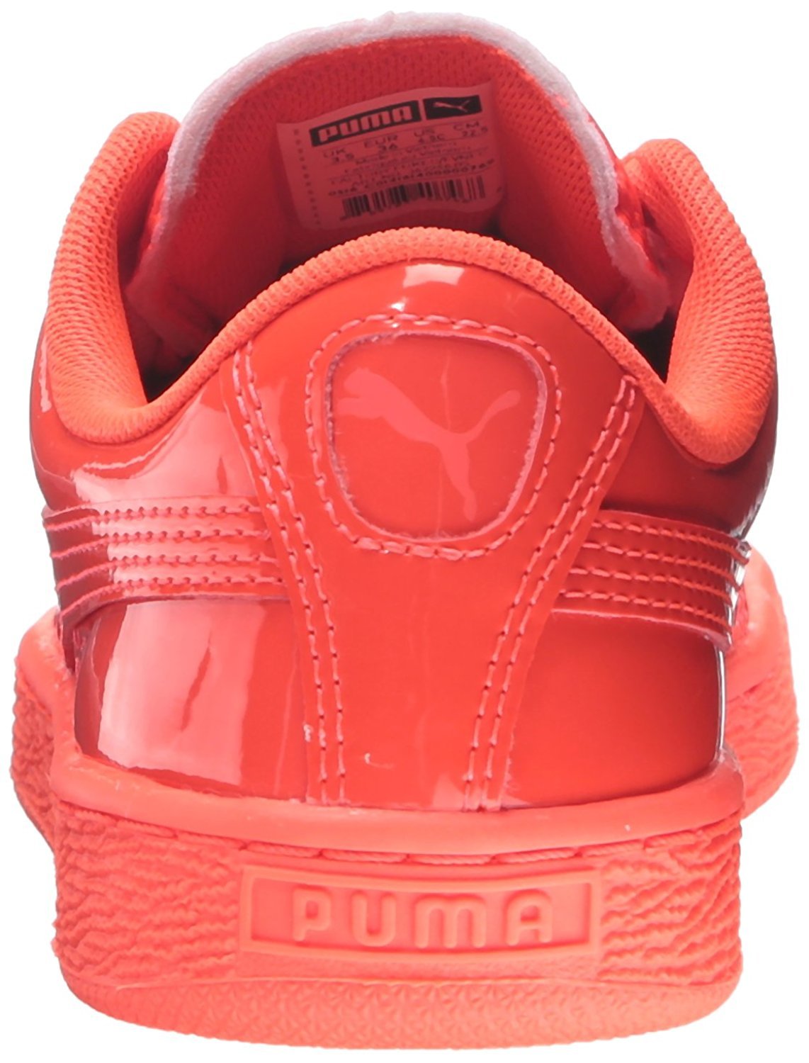 PUMA Basket Classic Patent PS Sneakers for Men & Women - Stylish White Leather Low-Top Casual Shoes for Running, Walking & Everyday Wear