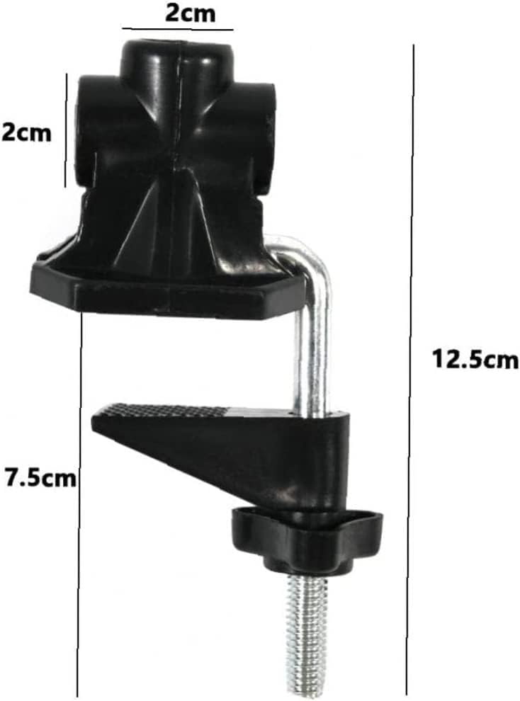 Universal Metal Bracket Clamp Holder - Compatible with Mic Stands, Desk Lamps, Camera Flash Mounts & Monitor Arms | Heavy-Duty Adjustable Clamp for Studio, Office & Home Use (1 Set)