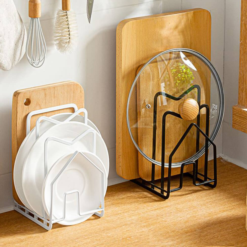 Premium Wooden Cutting Board Set with Storage Rack - Durable Bamboo Chopping Boards for Kitchen - Perfect for Meal Prep, Cooking & Entertaining