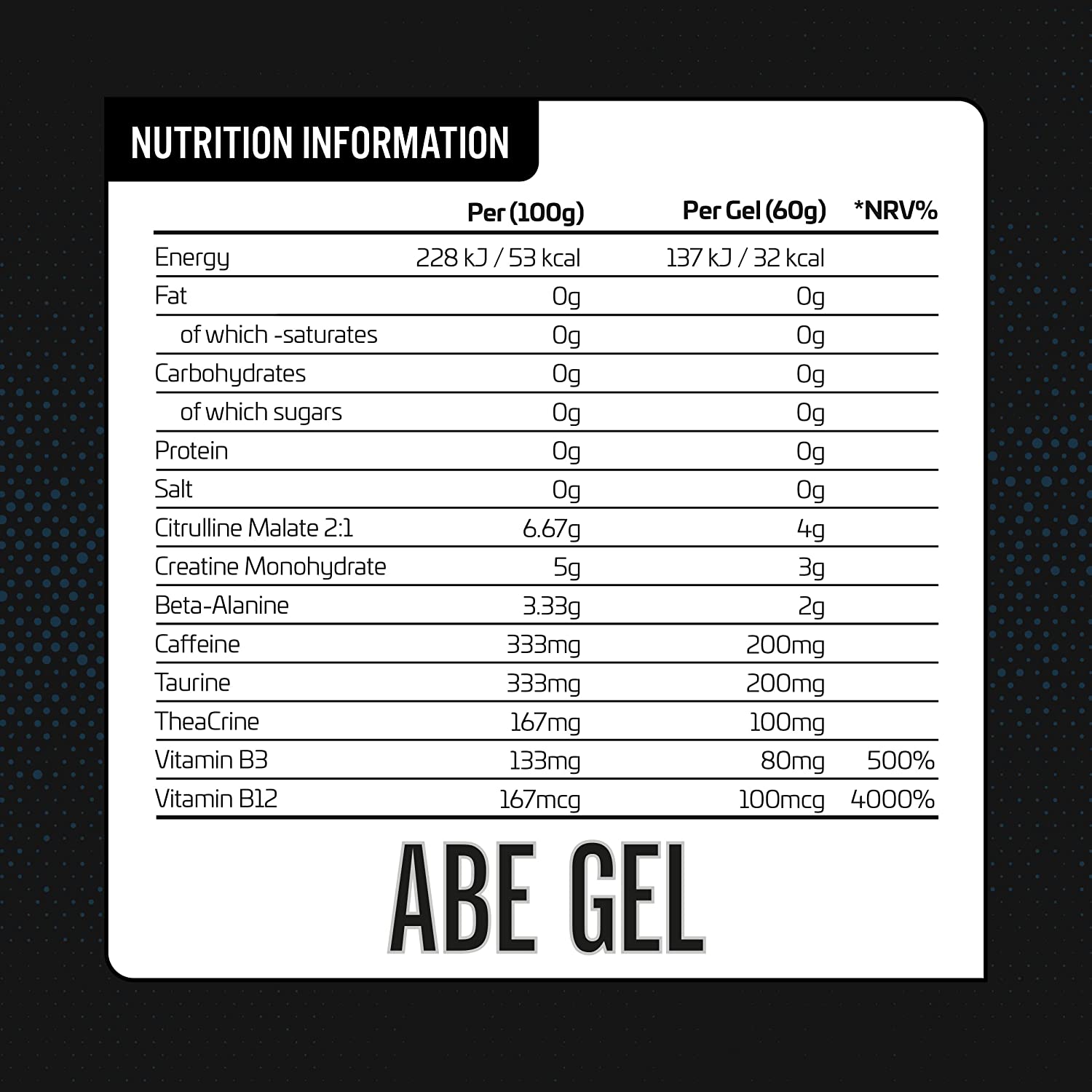 Applied Nutrition ABE Pre Workout Gel - 20 Pack x 60g | Energy Booster for Gym & Fitness | Perfect for Bodybuilding & Intense Training
