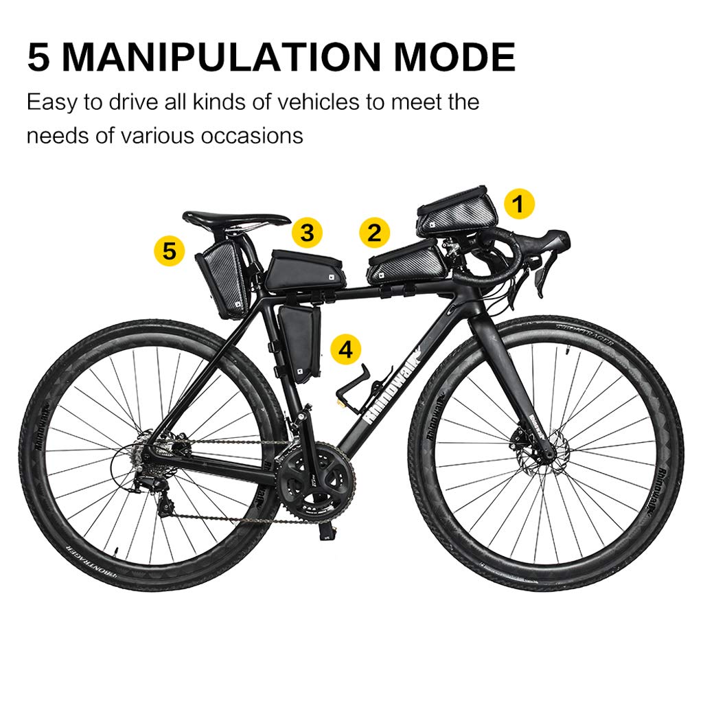 Rhinowalk Waterproof Bike Frame Bag - Stable Top Tube Bag for Cycling