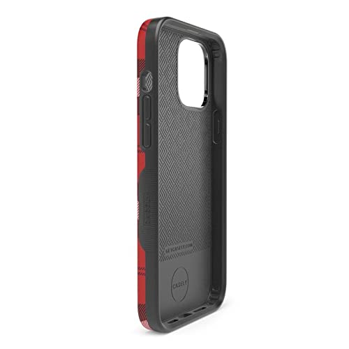 Casely iPhone 13 Pro Max Case with MagSafe Compatibility - Stylish Red Plaid Design for Ultimate Protection | Perfect for Everyday Use, Travel & Work