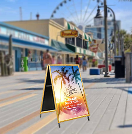 24x48 A-Frame Wooden Snap Sign Holder with 1 1/4