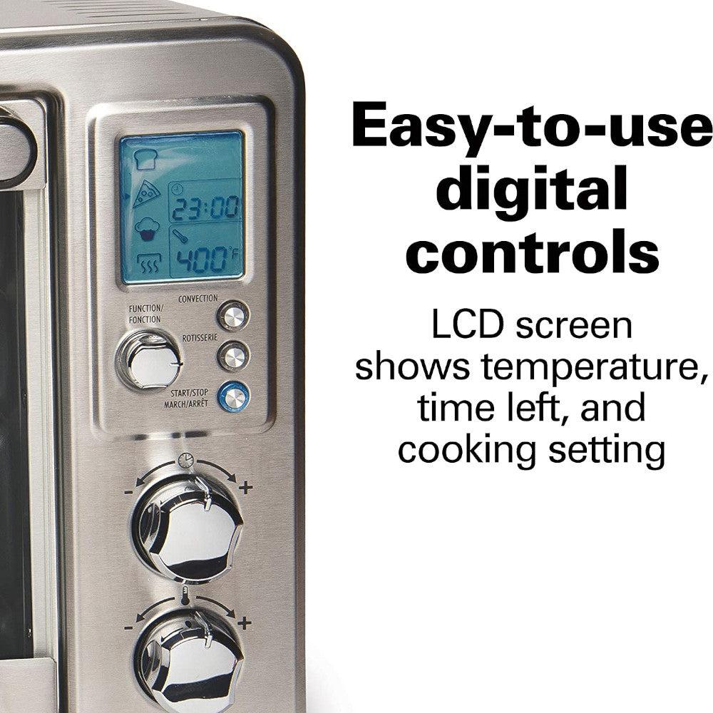 HAMILTON BEACH SureCrisp Digital Air Fryer Toaster Oven 31193C - Perfect for Healthy Cooking, Baking, and Family Meals