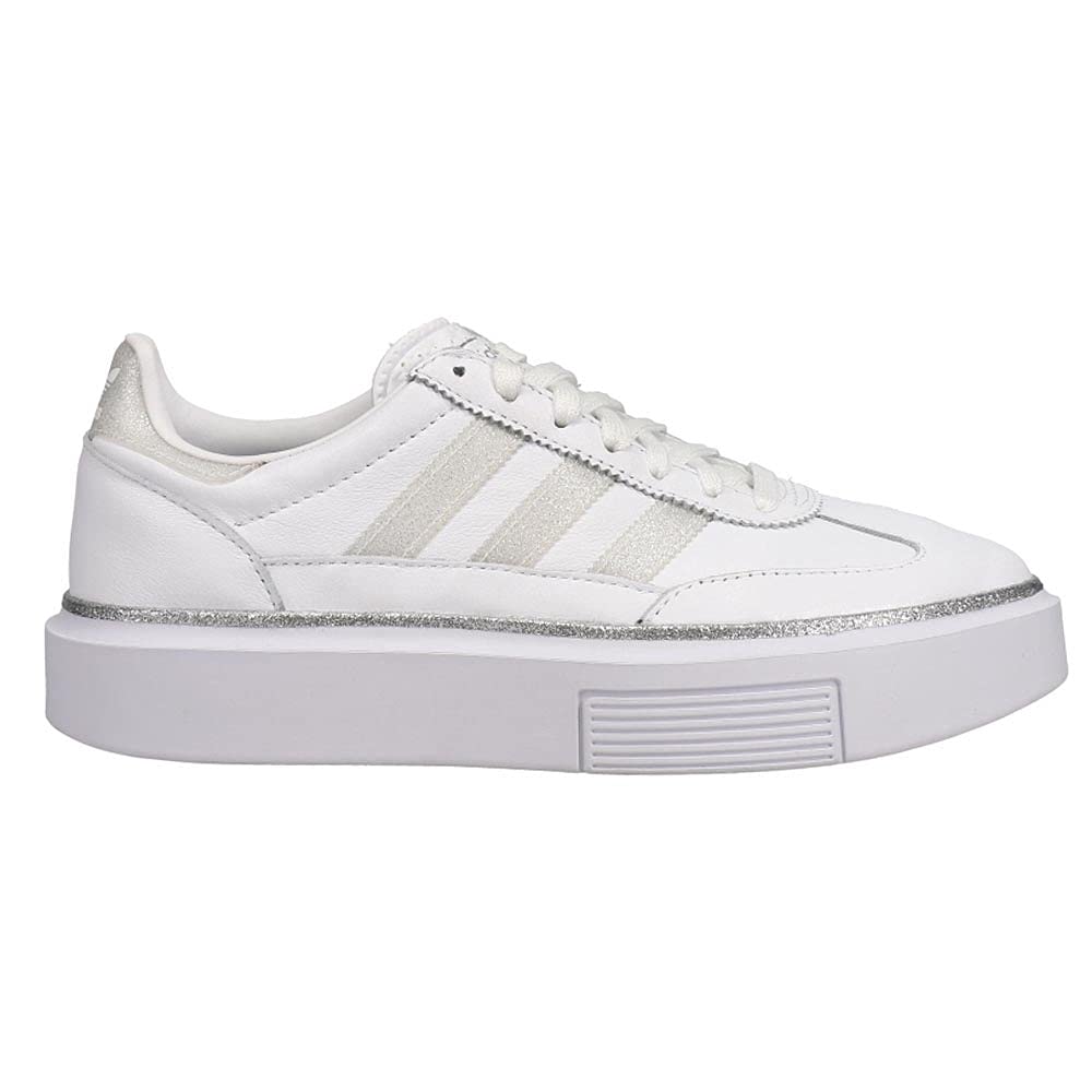Adidas Women's Sleek Super 72 Platform Sneakers - Fashion White Platform Shoes for Women - Comfortable Casual Walking & Streetwear Outfits