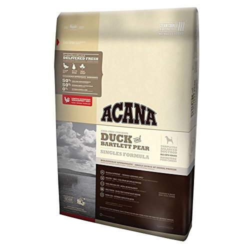 **Acana Duck & Bartlett Pear Dry Dog Food - 13lb Bag | High-Protein Grain-Free Dog Food for All Breeds & Life Stages | Perfect for Active Dogs & Sensitive Stomachs**