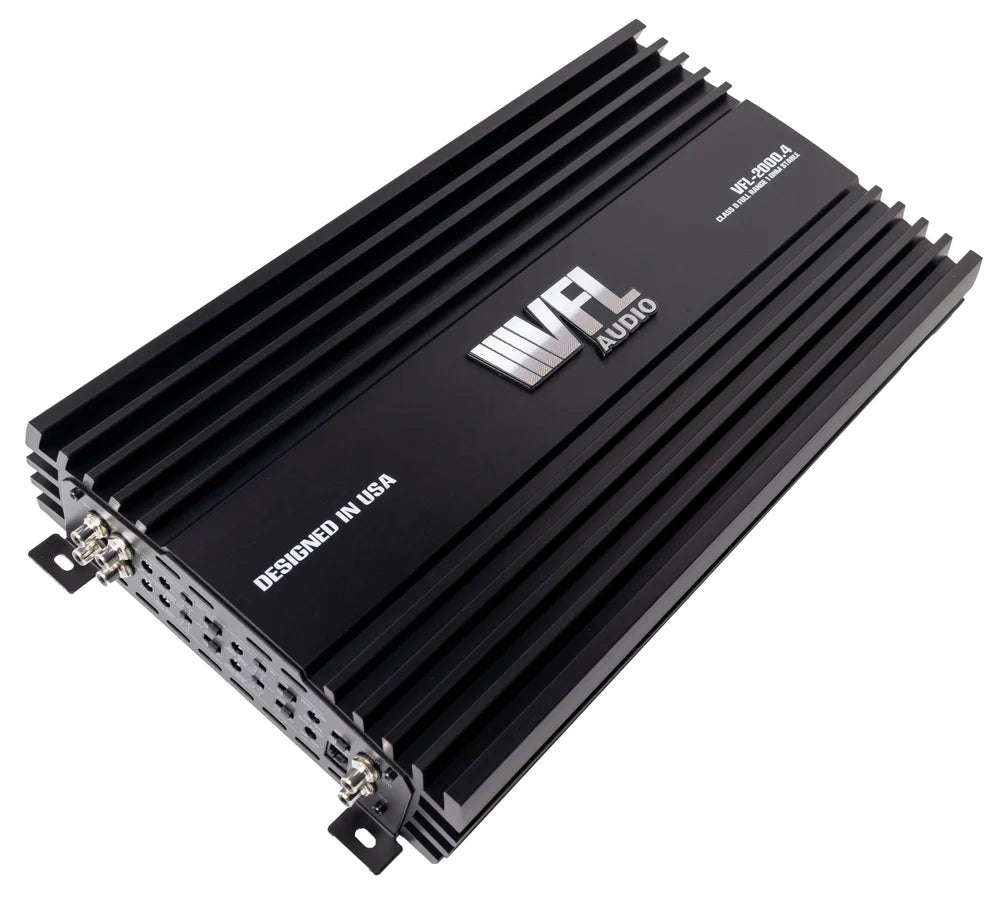 VFL 2000.4 Car Audio Amplifier - 2000W 4-Channel High Power Amp for Car Stereo System, Home Theater & DJ Setup - Perfect for Bass Boost and Clear Sound in Vehicles, Parties & Events