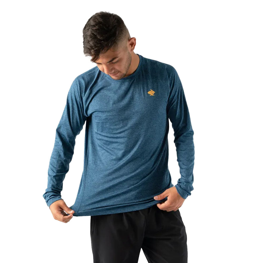 Men's Long Sleeve Rabbit Print T-Shirt - Soft Cotton Casual Tee for Everyday Wear | Perfect for Streetwear, Lounge & Outdoor Activities