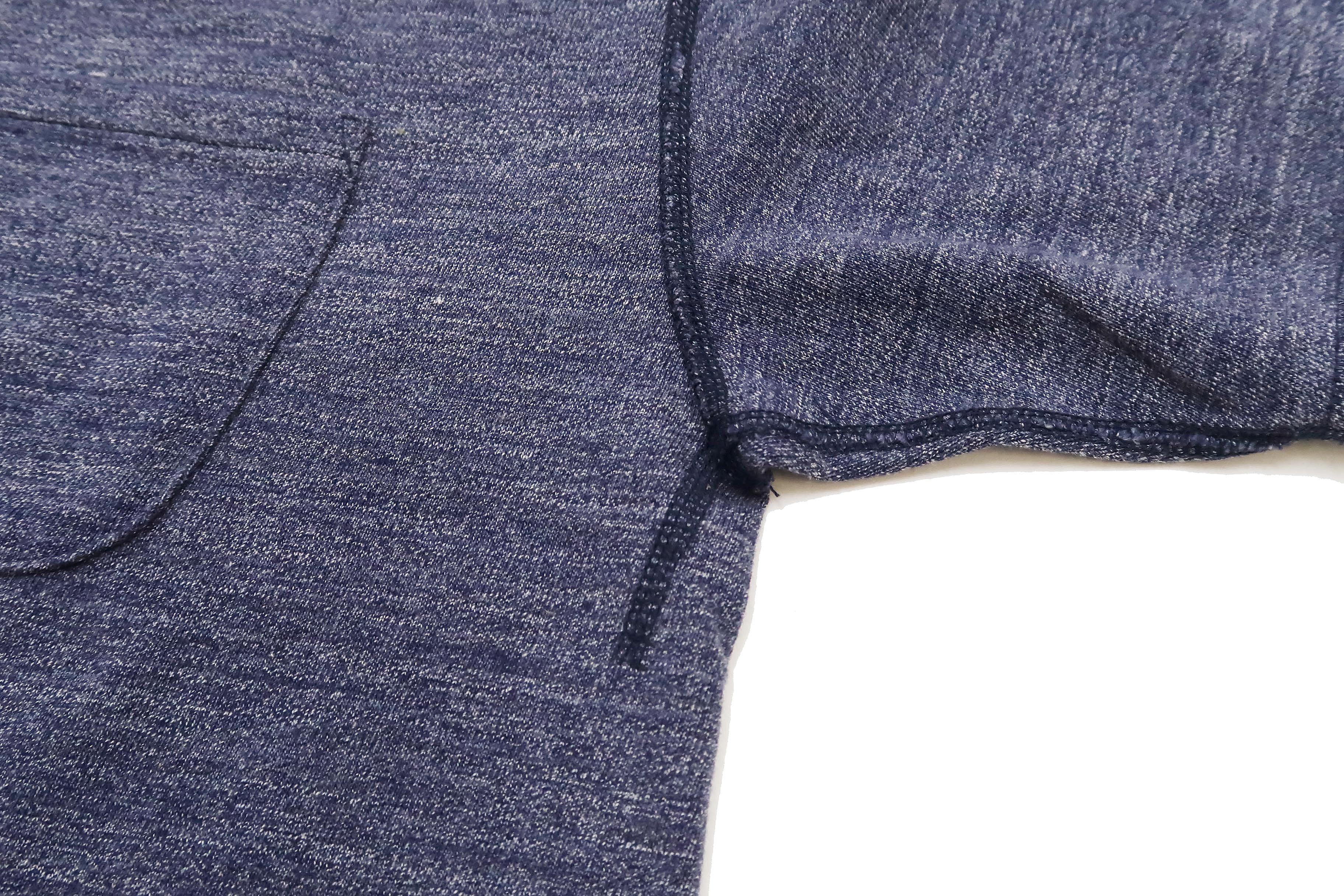 Studio D'artisan Men's Short Sleeve Plain T-Shirt - Premium Suvin Gold Cotton Loopwheeled Pocket Tee 9916 in Heather Navy Blue | Casual Wear & Street Style Essential
