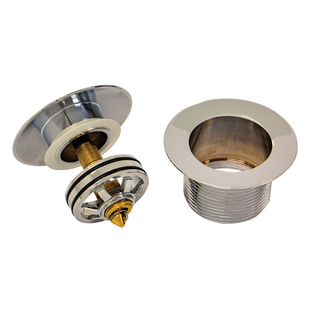 Fienza 40mm Bath Waste Drain with Pull Out Pop Up Mechanism in Gunmetal Grey - Perfect for Modern Bathroom Renovations and Upgrades