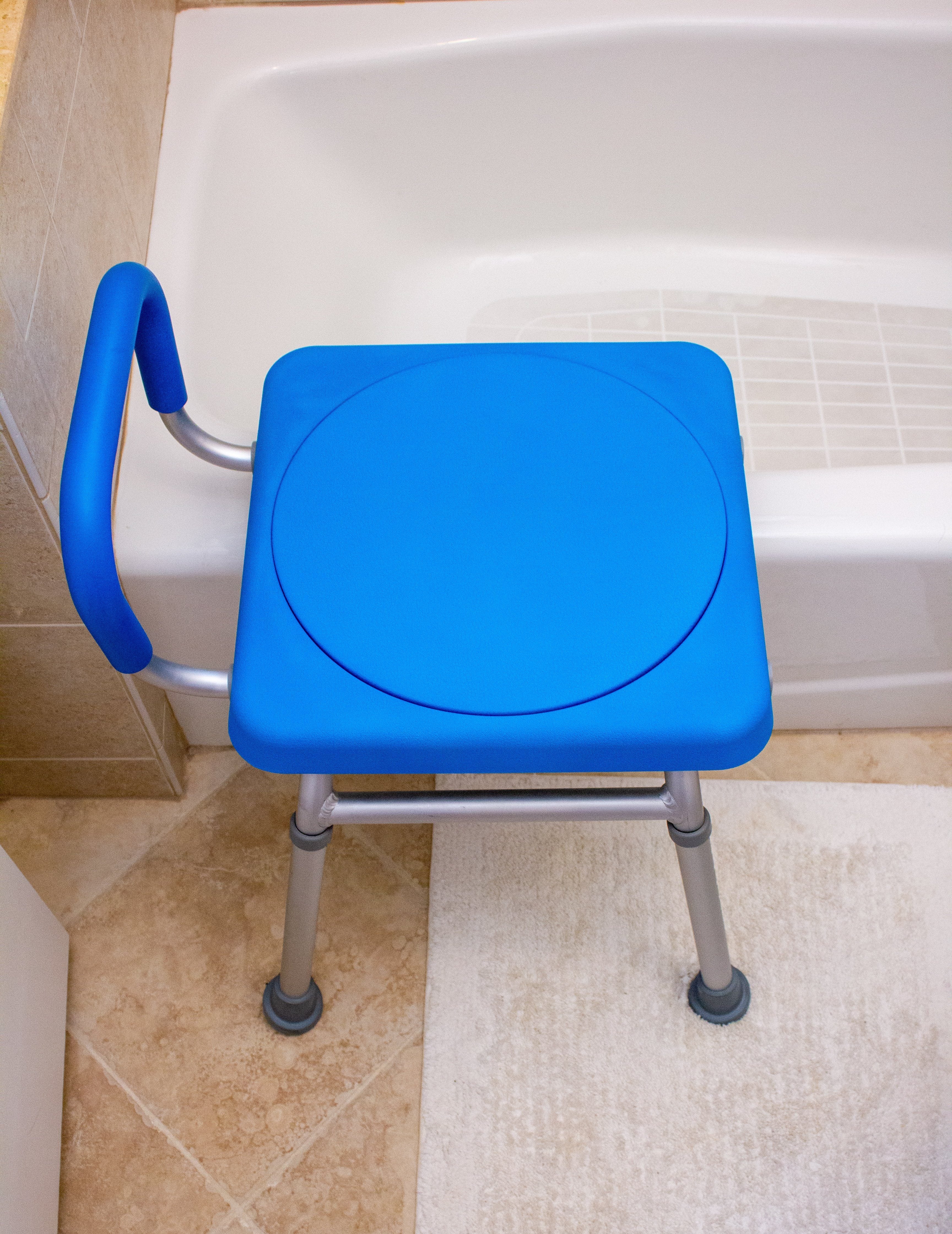 Roundabout™ Rotating Bathtub Transfer Seat - Safe Swivel Shower Chair for Elderly & Disabled - Non-Slip Bathroom Mobility Aid for Easy Entry/Exit - Perfect for Assisted Living & Home Care