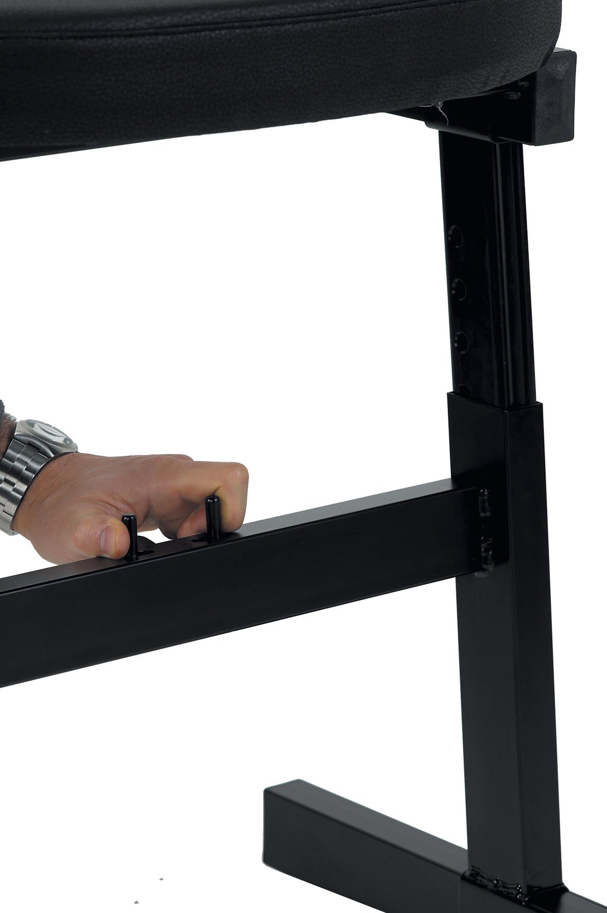 QUIK LOK Studio Furniture Stand - Heavy Duty Black Metal Equipment Rack (BZ/7) for Music Recording, DJ Setup & Home Studio Organization