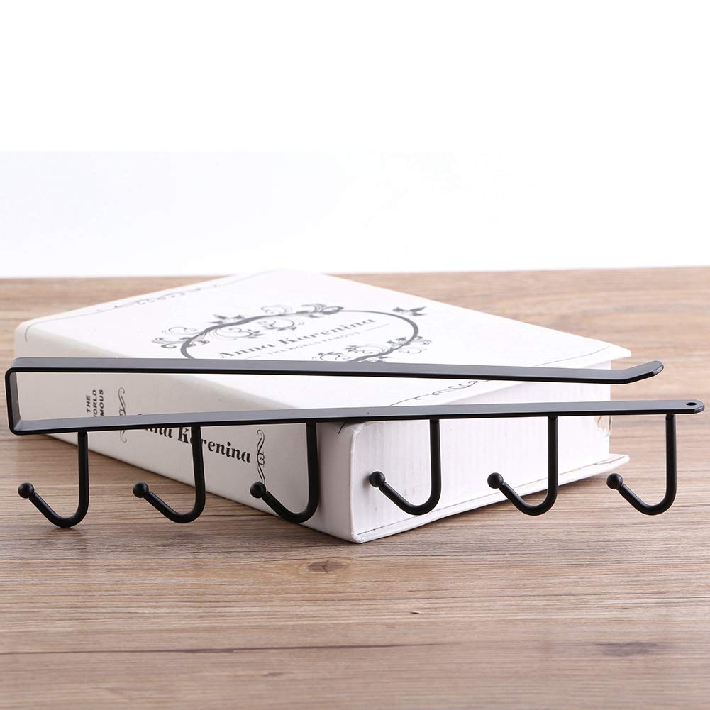 Metal Mug Hanger - Under Cabinet Cup Organizer for Kitchen Storage | Space-Saving Solution
