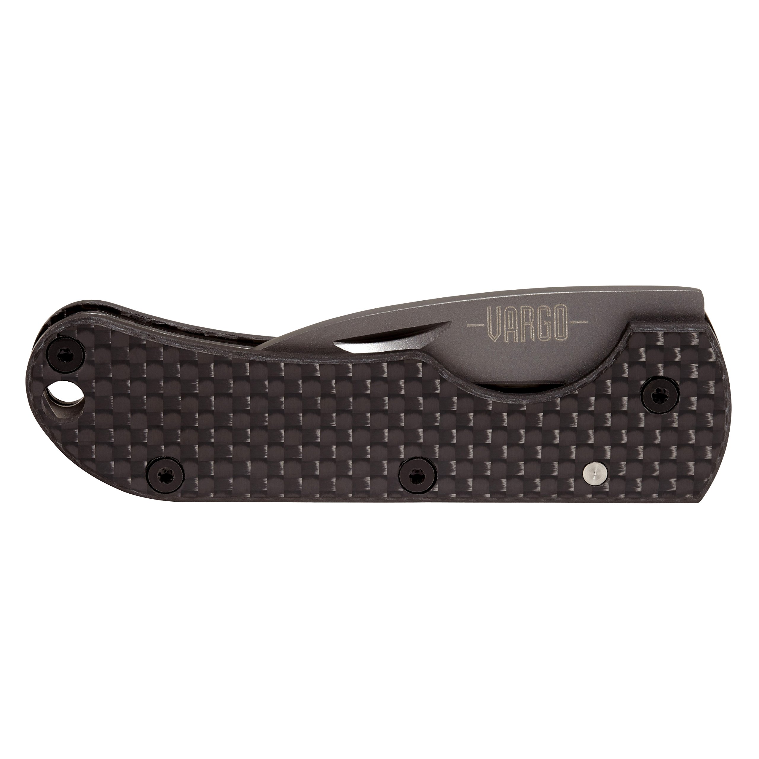 Vargo Ti-Carbon Folding Knife - Ultra Lightweight EDC Pocket Knife with Titanium Handle | Perfect for Camping, Hiking & Outdoor Adventures