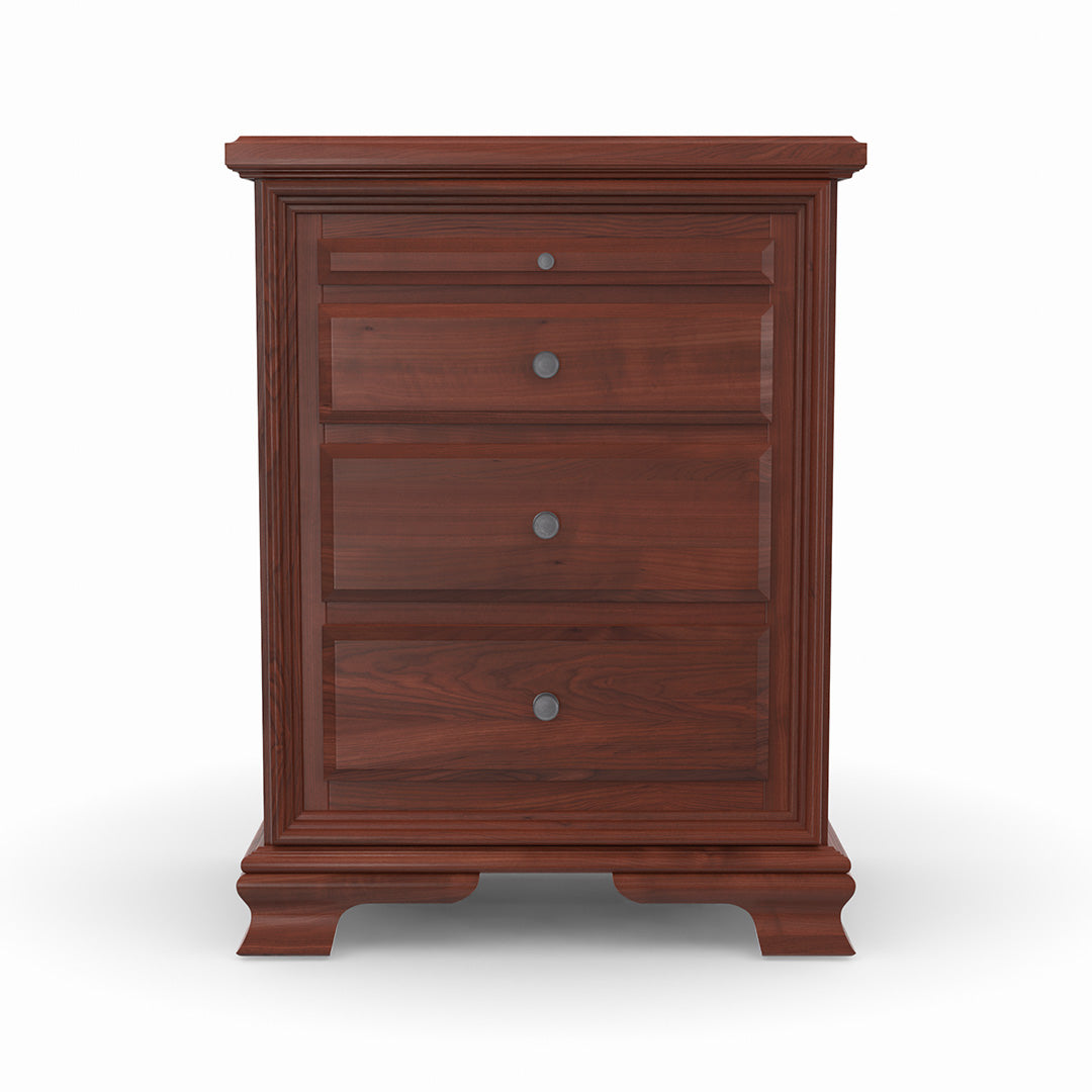 Amish Classic Nightstand with Pullout Shelf - Solid Wood Bedside Table for Bedroom, Living Room & Guest Room - Perfect for Storage & Decor