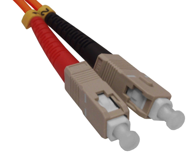 High-Speed SC to SC Multimode Fiber Optic Patch Cable 62.5/125 OM1 Duplex 10M - Perfect for Data Centers, Server Rooms & Network Installations