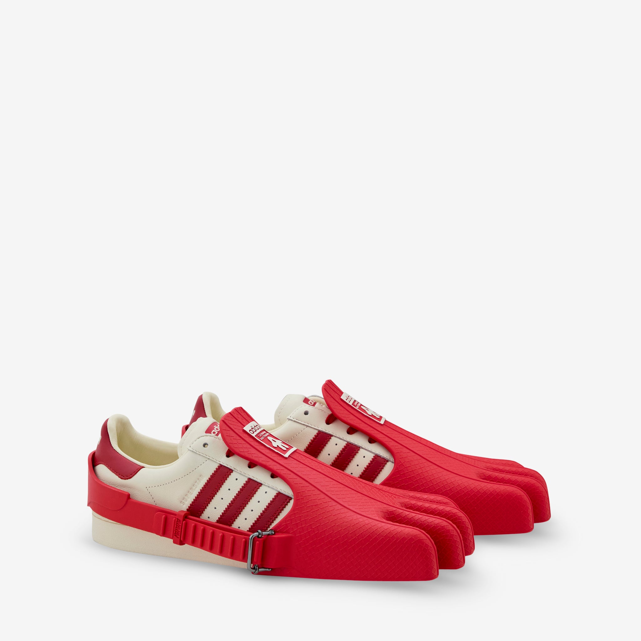 Avavav Women's Superfinger Superstar Sneakers in Scarlet, Cream White - Stylish & Comfortable for Casual Wear, Work & Everyday Fashion