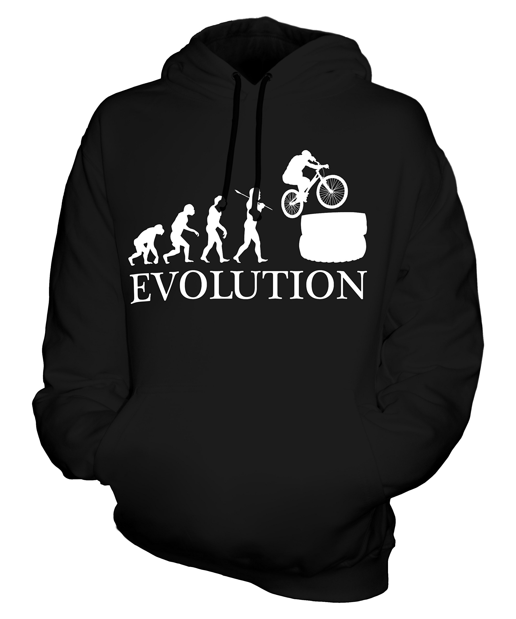 Unisex Bike Trials Evolution Hoodie for Men & Women - Perfect for Cycling, Outdoor Adventures & Casual Wear