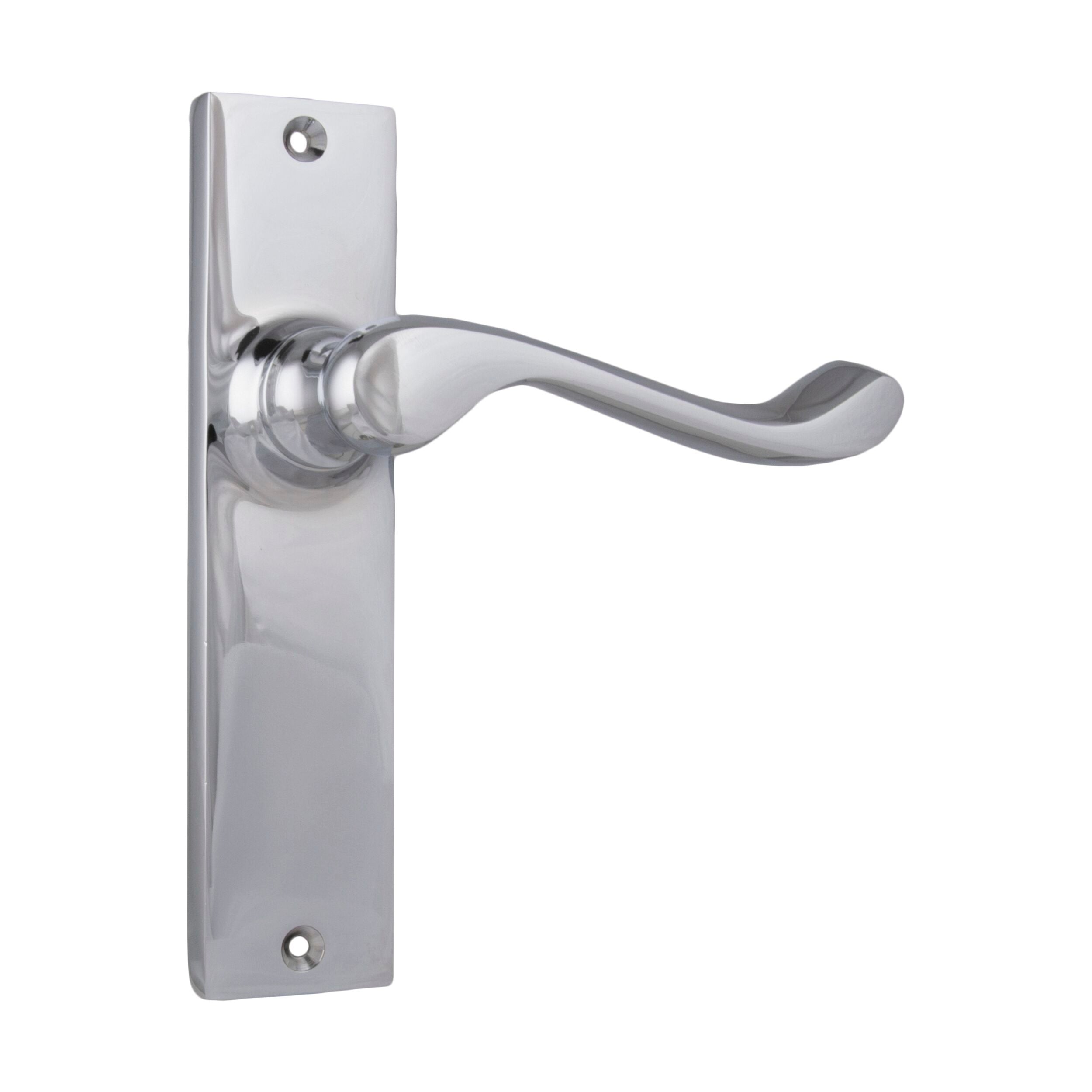 1045 Fremantle Door Lever Latch Pair - Chrome Plated, H150xW35xP50mm - Perfect for Interior Doors, Bedrooms & Bathrooms