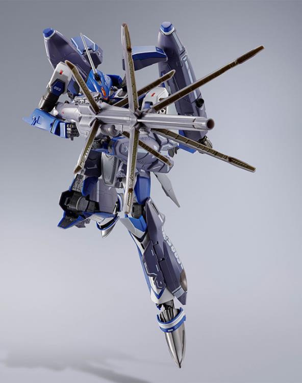 Bandai DX Chogokin Macross Frontier VF-25G Super Messiah Valkyrie Michael Blanc Custom Action Figure - Revival Version - Collectible Anime Robot Toy for Display & Play