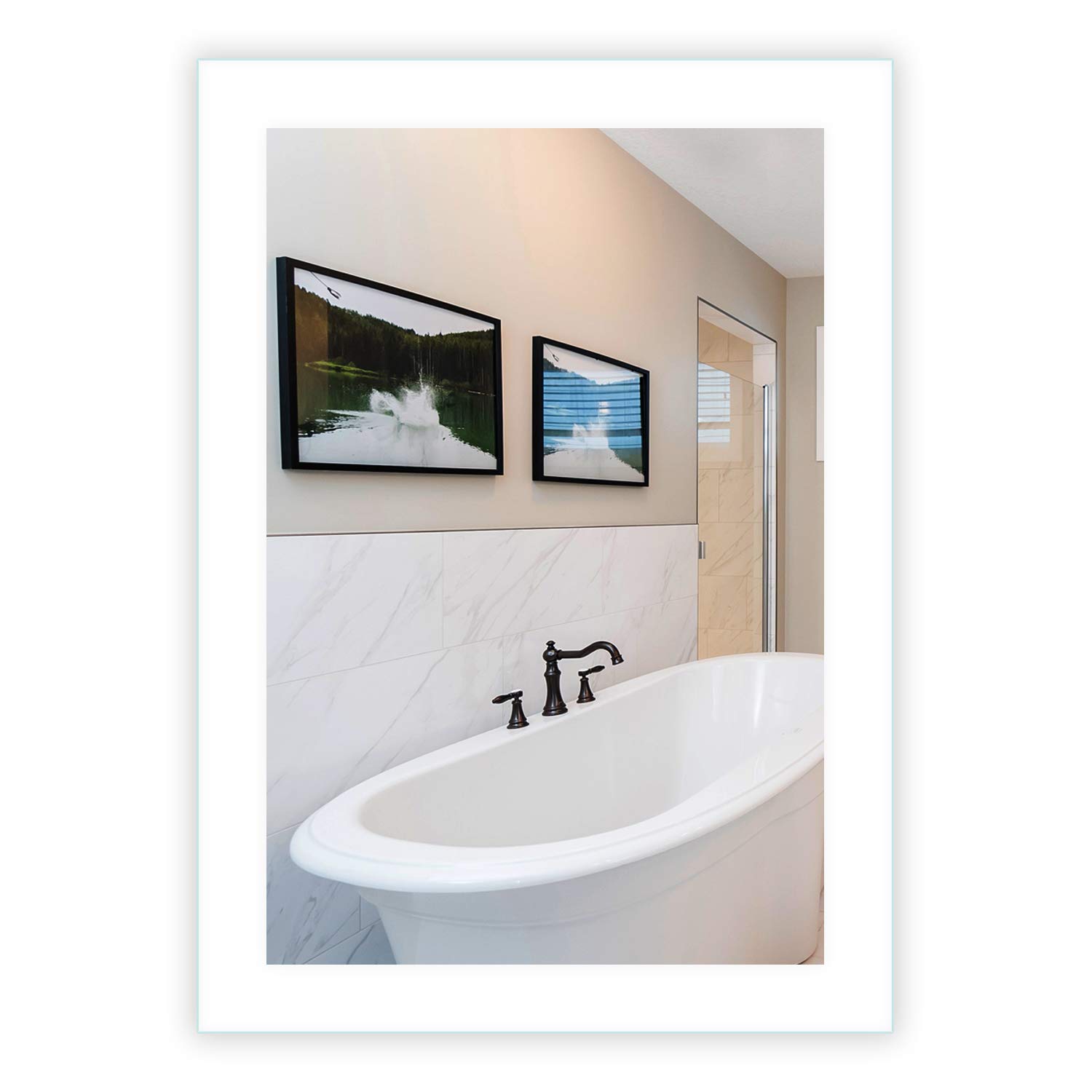 20x28 Inch LED Vanity Mirror with Anti-Fog Glass - Modern Rectangle Bathroom Mirror with Side Lights for Wall Mounting, Bedroom & Entryway Décor | Perfect Over Sink Makeup Mirror for Home & Dressing Room