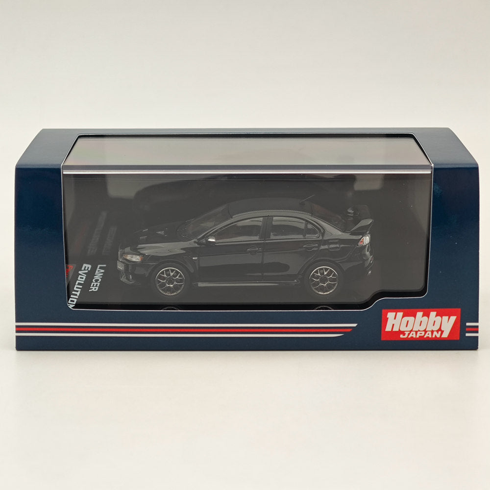 1/64 Mitsubishi Lancer Evolution X Final Edition Diecast Model Car - Phantom Black Pearl - Limited Collector's Edition (HJ642053BBK) | Perfect for Display, Racing Enthusiasts & Japanese Car Model Collections