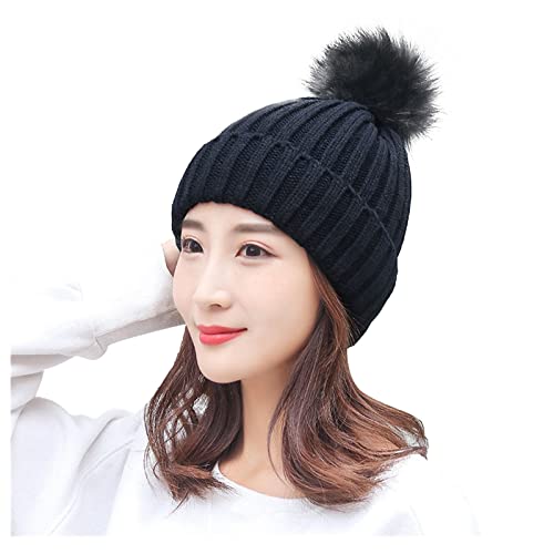 Women's Winter Knit Hat - Soft Fleece Lined Cable Knit Beanie for Women & Men - Warm Thick Winter Cap for Cold Weather, Outdoor Activities & Daily Use