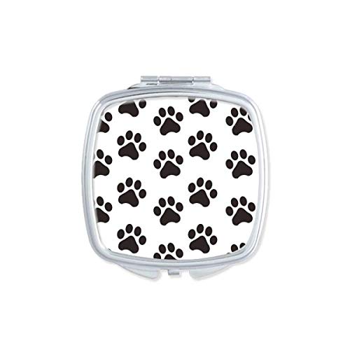 DIYthinker Cute Cat Paw Print Compact Mirror - Double Sided Portable Pocket Makeup Mirror for Women, Girls, Travel, Purse & Handbag (Ideal for Home, Office, School & On-the-Go Touch Ups)