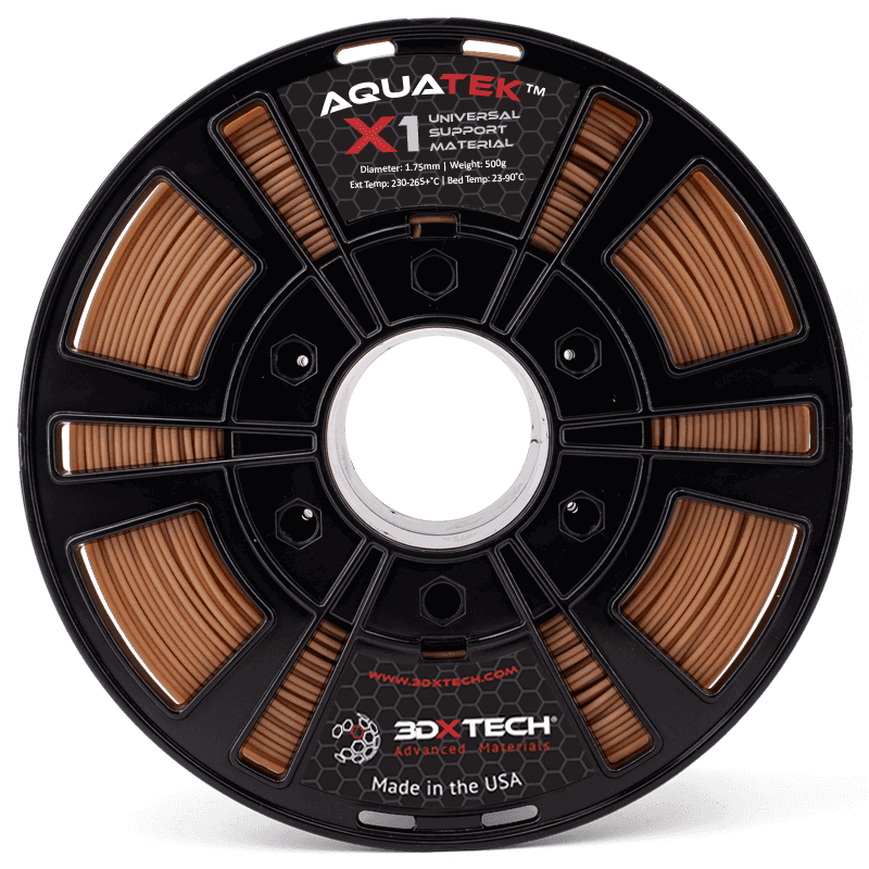 AQUATEK X1 Advanced USM Universal 3D Printer Support Material - 1.75mm Filament, 1kg Spool, Natural Color for Smooth Printing | Perfect for PLA, ABS & PETG Models, Prototyping & DIY Projects