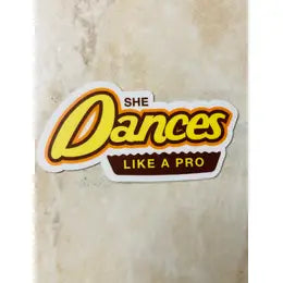 Denali & Co Dance Stickers - Fun & Colorful Vinyl Decals for Dance Studios, Water Bottles, Laptops & More