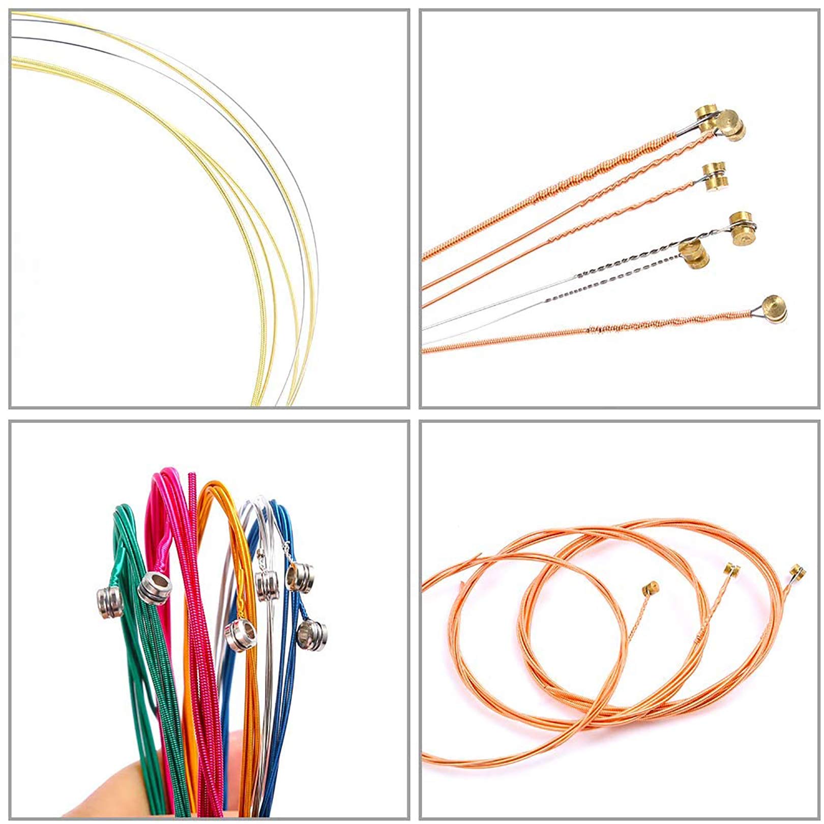 Vilihkc 65-Piece Guitar Accessories Kit with Strings, Picks, Capo, Thumb Picks, String Winder, Bridge Pins & Tools - Perfect for Guitar Maintenance, Practice & Live Performances