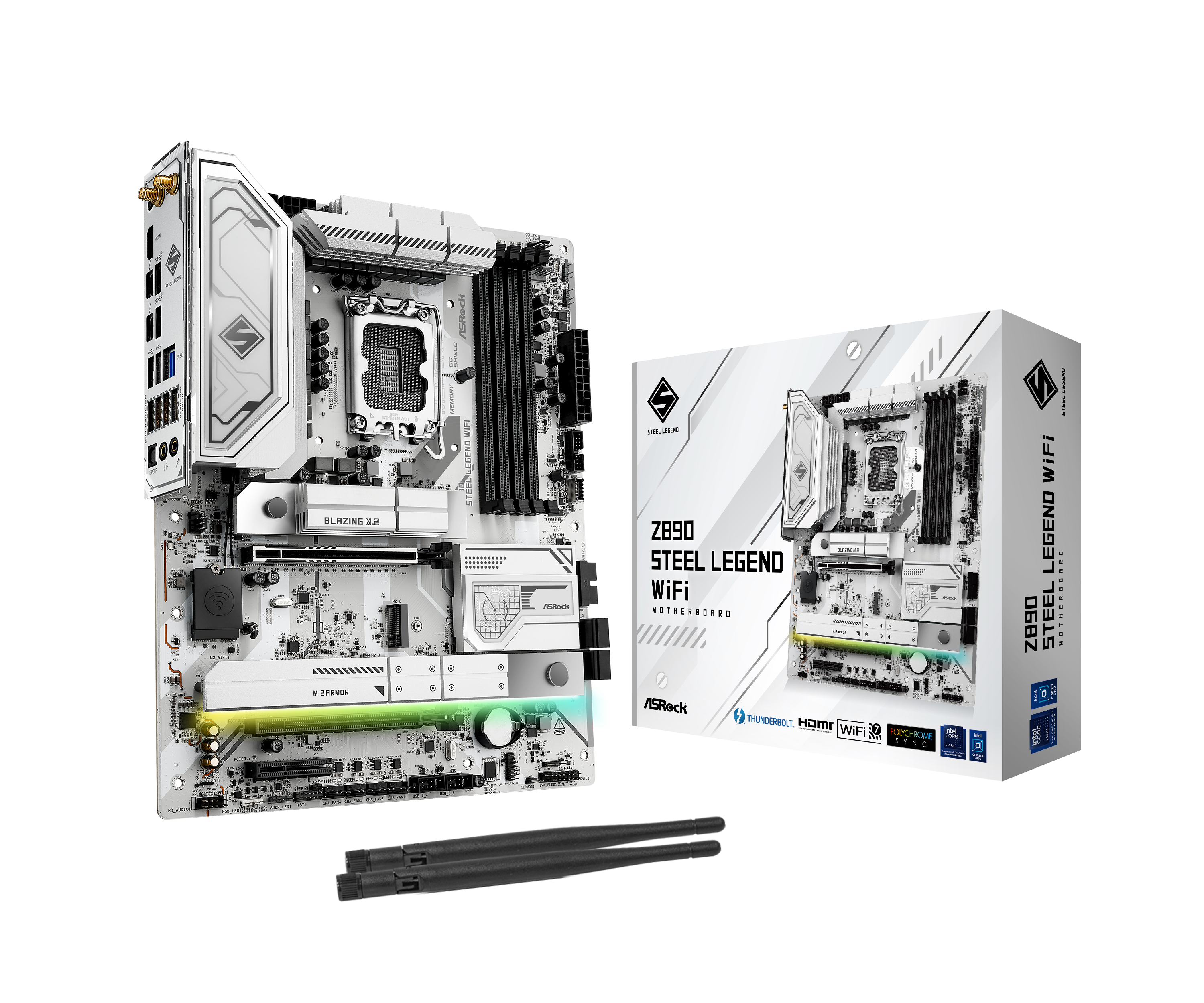 ASRock Z890 Steel Legend WiFi DDR5 ATX Motherboard (LGA 1851) - High-Performance Gaming & Content Creation PC Build