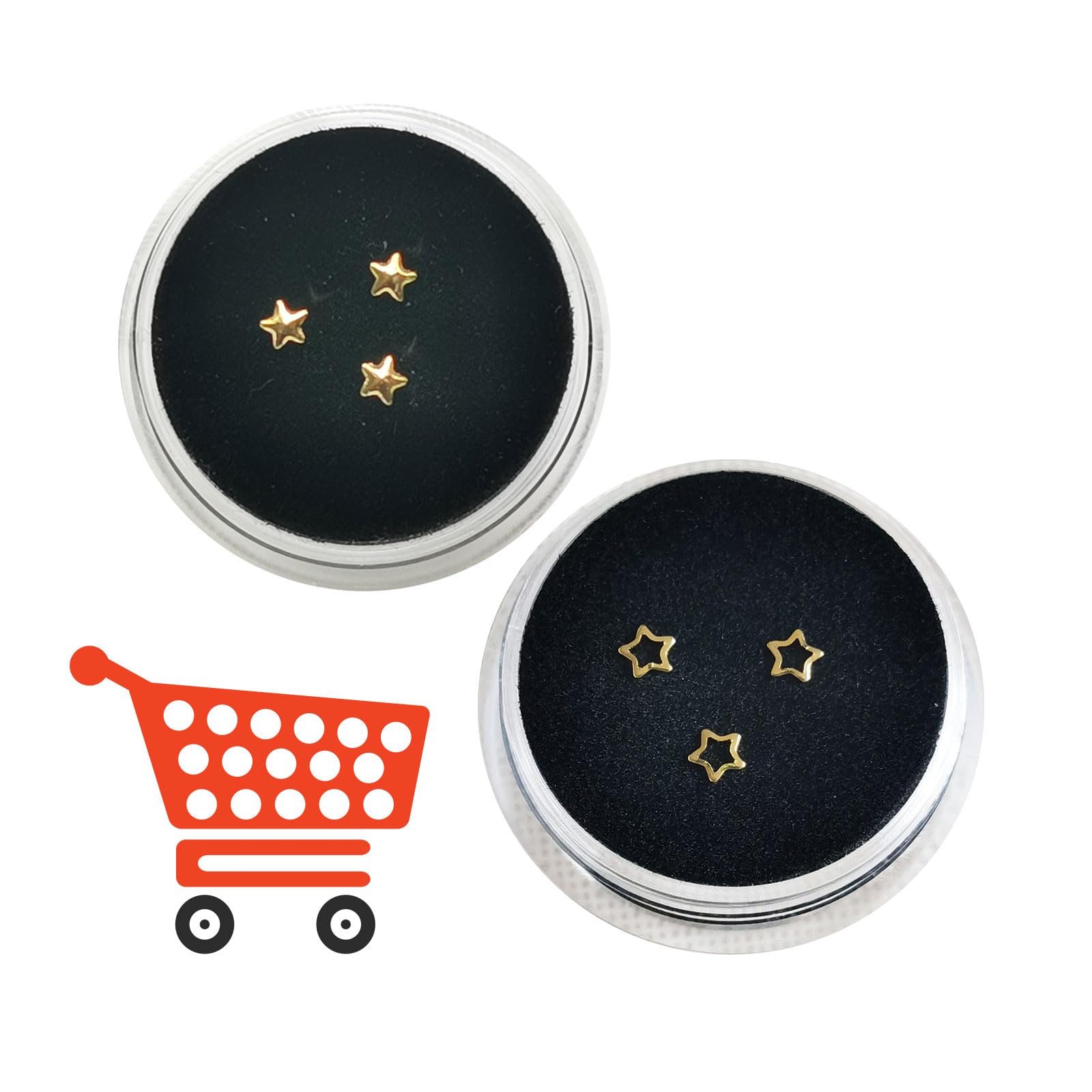 18K Gold Plated Chamon Tooth Gems Kit - 3-5mm Teeth Jewelry Starter Set (9 Boxes) for Dental Bling, Festival Accessories & Smile Makeovers