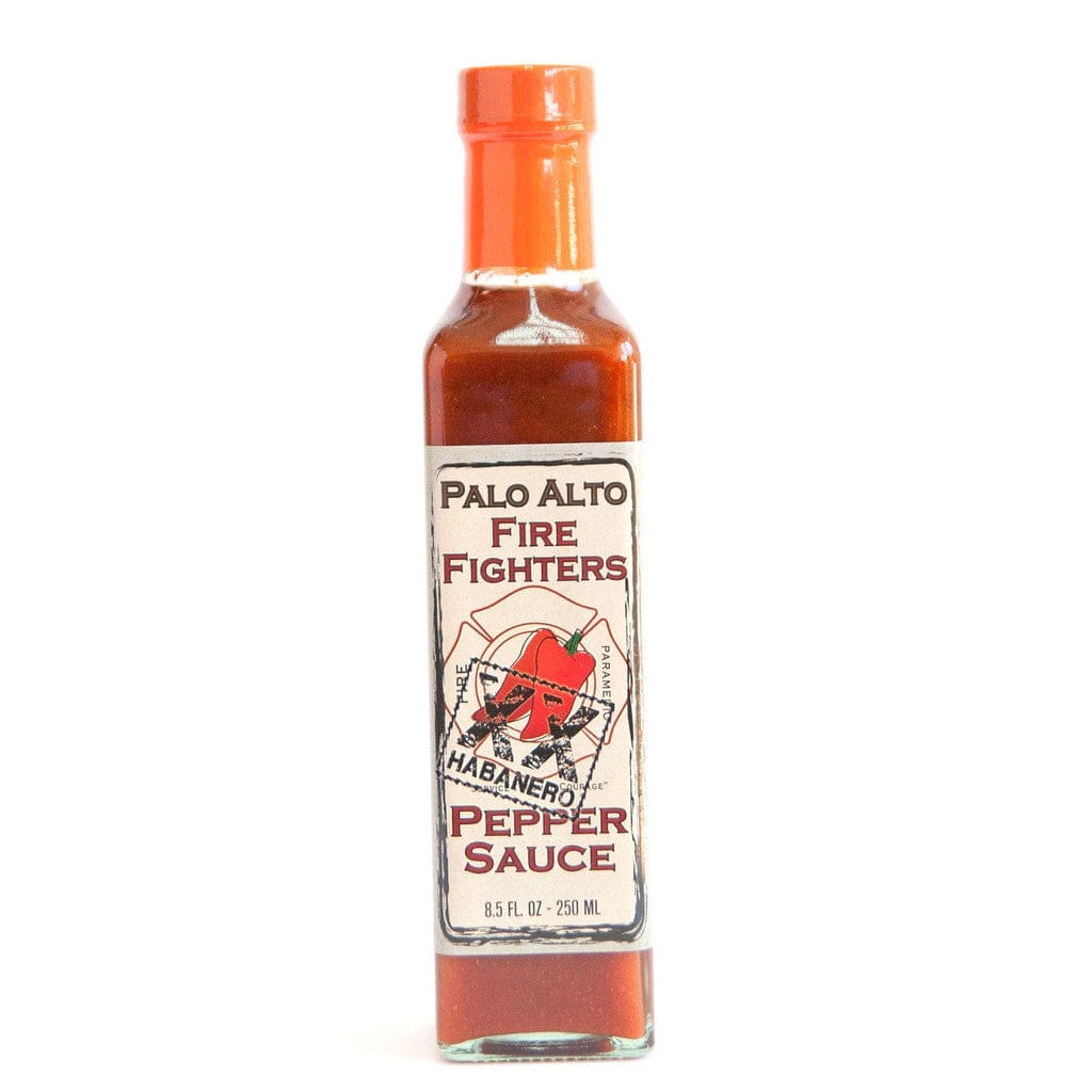 Palo Alto Firefighters Habanero Hot Sauce - Spicy Pepper Sauce for Tacos, Wings & BBQ - Made in USA