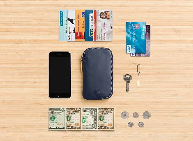 Bellroy Slim Phone Pocket Wallet for iPhone 6/6s - RFID Blocking Minimalist Wallet with Card Slots | Perfect for Everyday Carry, Travel & Business Use