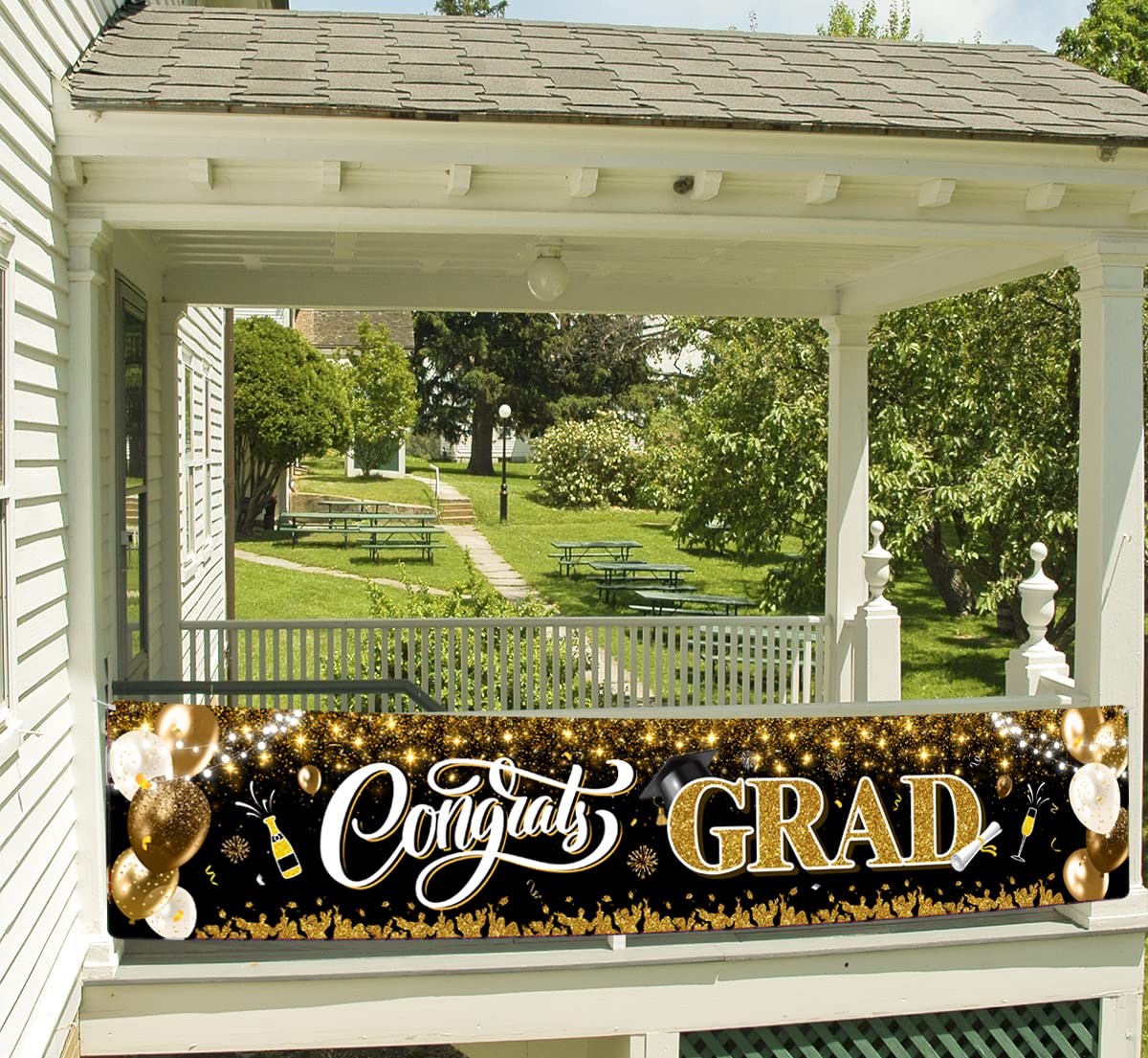 2025 Graduation Party Decorations - Congrats Grad Yard Sign Banner for Class of 2025 - Outdoor Lawn Decor for High School & College Graduation Celebrations