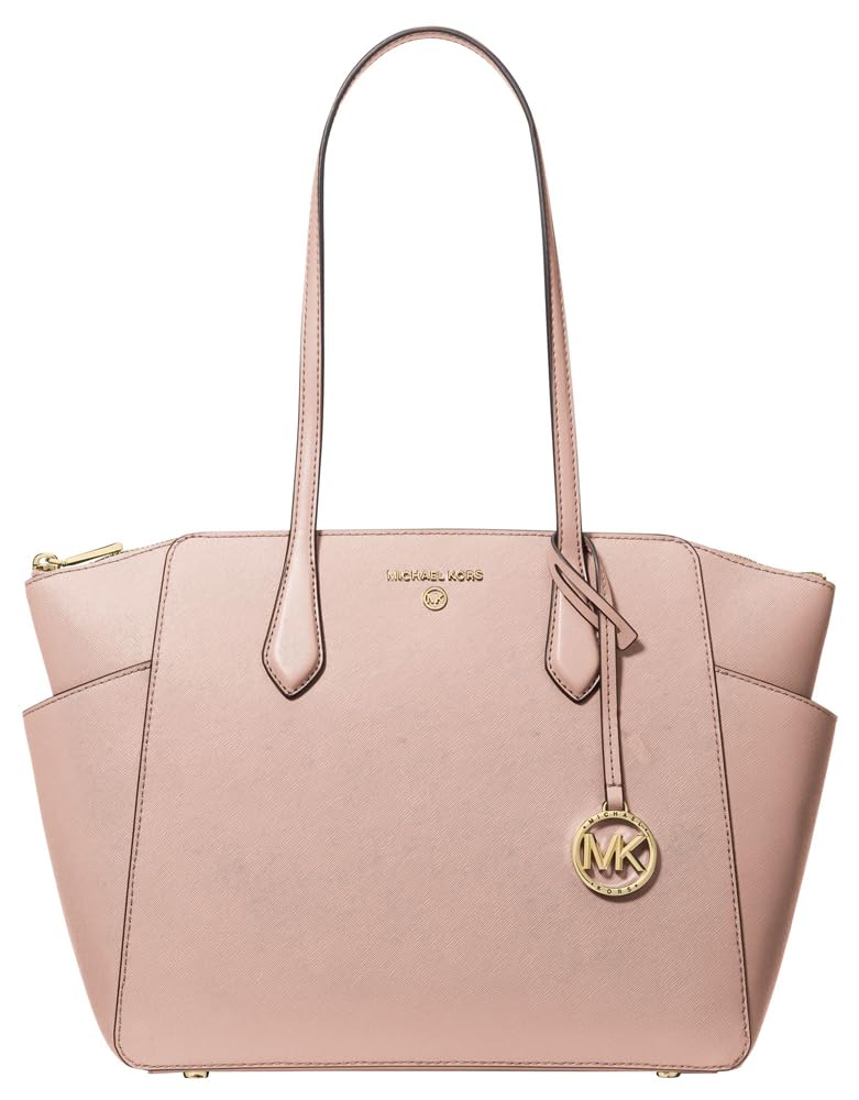 Michael Kors Marilyn Medium Top-Zip Tote Bag for Women - Stylish Leather Handbag with Gold-Tone Hardware, Perfect for Work, Travel & Everyday Use