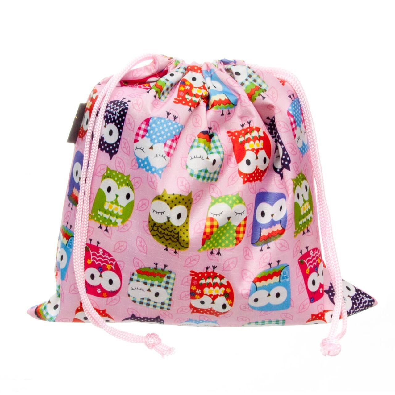 Waterproof Kids Toiletry Bag with Owl Design - Small Drawstring Wash Pouch for Travel, Camping & School Supplies | Cute Children's Accessories