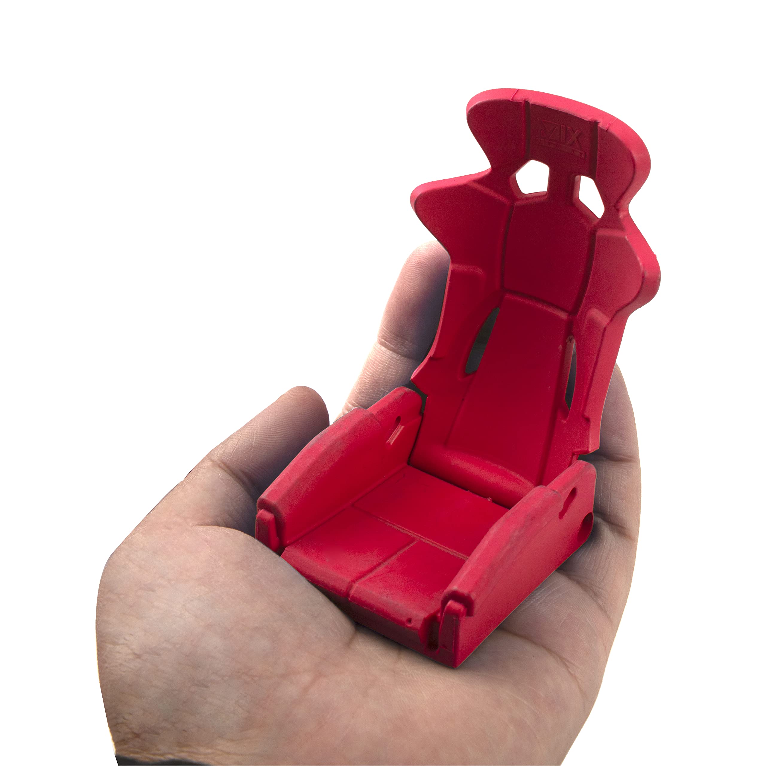 2Pcs Vgoohobby Plastic RC Toy Car Seat Simulation Accessories - Compatible with Traxxas TRX-4, Axial SCX10 90046, Tamiya CC01 1/10 Scale RC Crawler (Red) - Perfect for DIY RC Car Interior Upgrades and Realistic Crawler Scenes