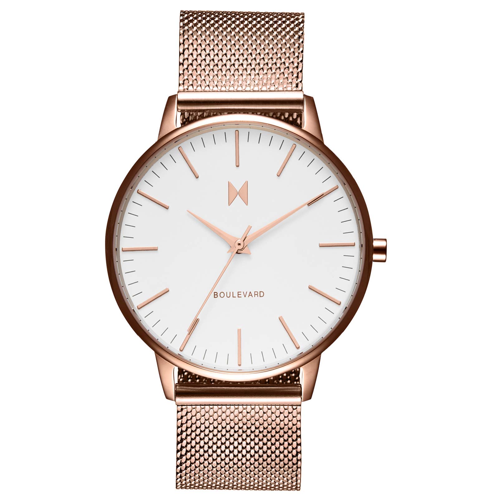 MVMT Women's Minimalist Vintage Watch - Slim Leather Strap, Rose Gold Case, Water Resistant | Perfect for Office, Date Night & Everyday Wear