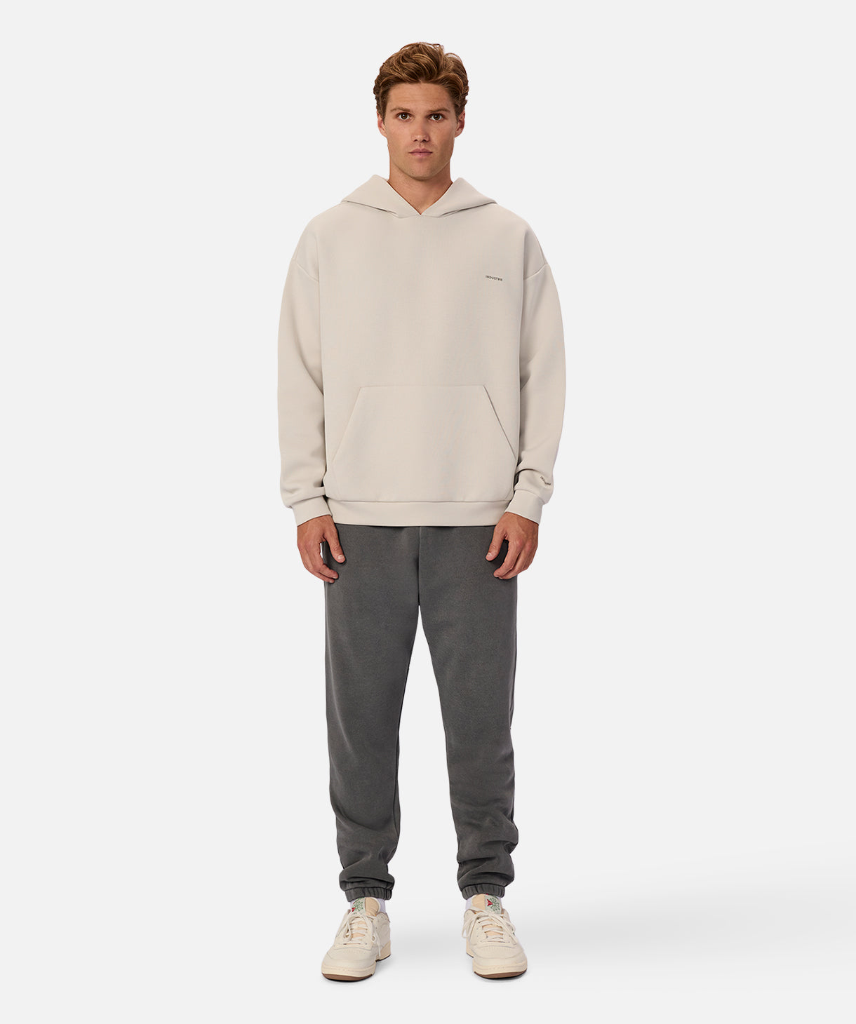 Premium Tech Del Sur Hoodie for Men & Women - Soft Stone Grey Pullover with Kangaroo Pocket | Cozy Casual Wear for Outdoor Activities, Gym & Lounge