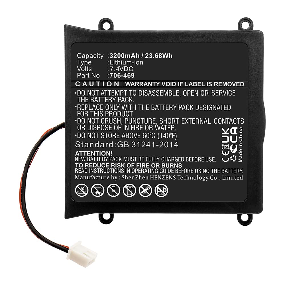 Synergy 7.4V 3200mAh Li-ion Battery for 706-469 Equipment - Power Your Digital Devices