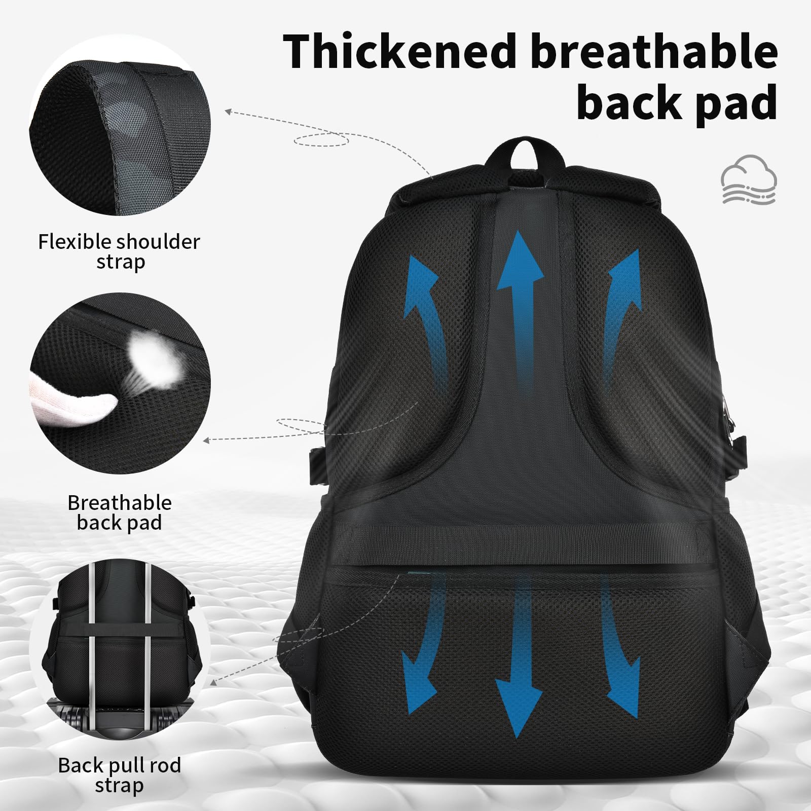 **Durable Camo Backpack for Middle & High School Boys - Large Capacity Anti-Theft Water Resistant Travel Backpack with 15.6