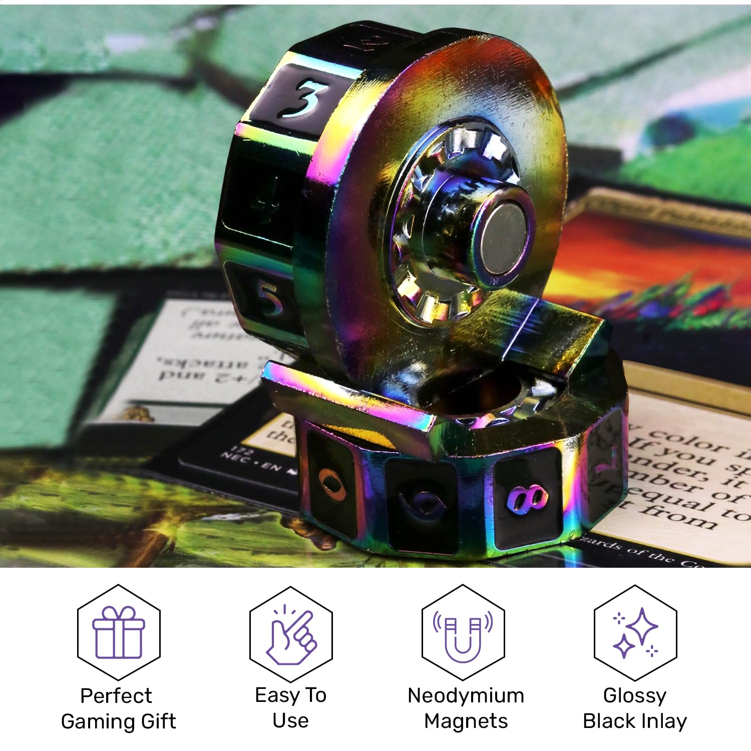 Die Hard Dice LifeLink Counter for MTG - Refined Plains | Elegant Life Tracking Dice for Magic: The Gathering | Perfect for Commander, Modern & Casual Game Nights