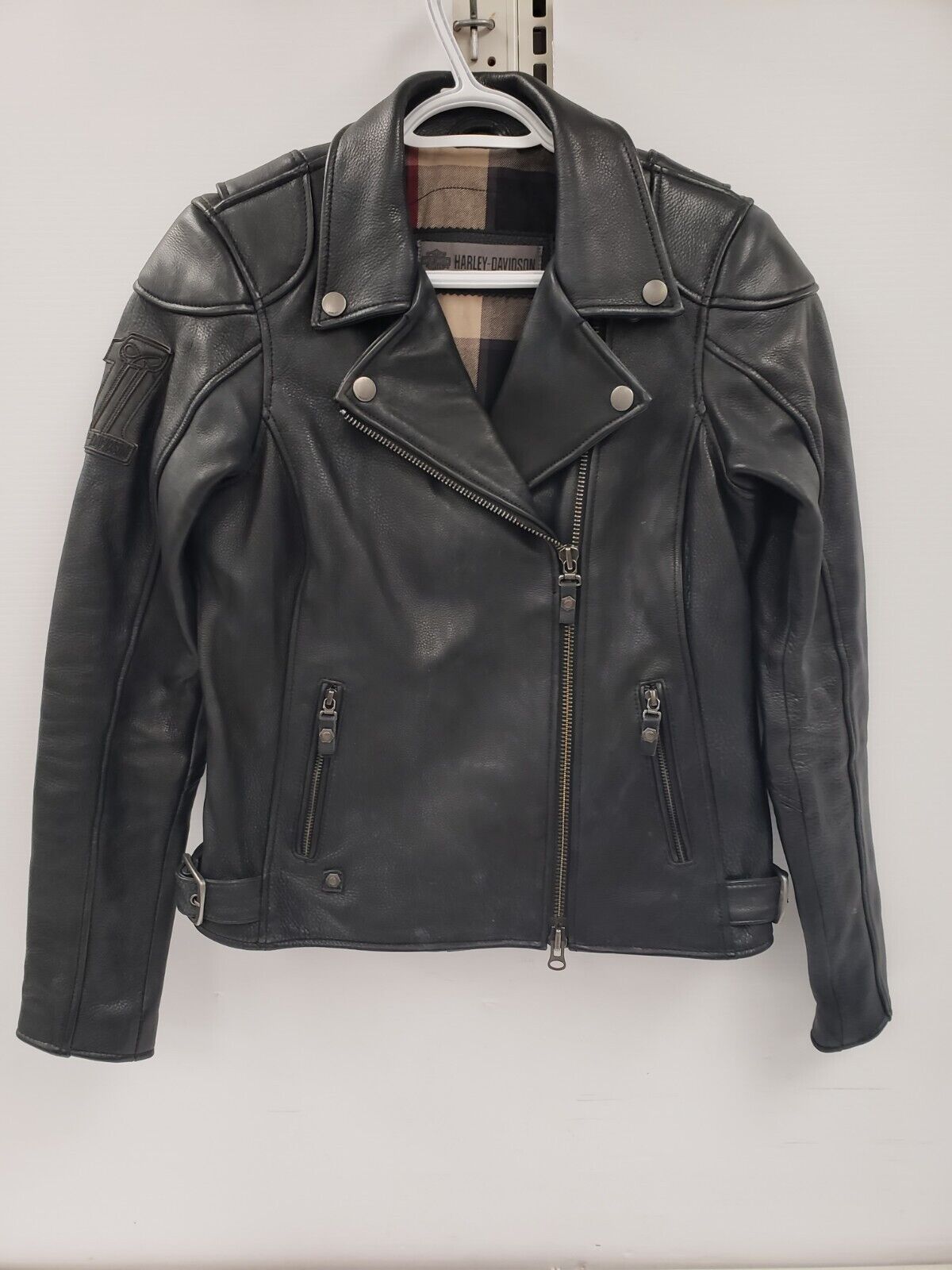 Harley Davidson Genuine Leather Jacket for Men - Size Small - Motorcycle Riding & Casual Wear