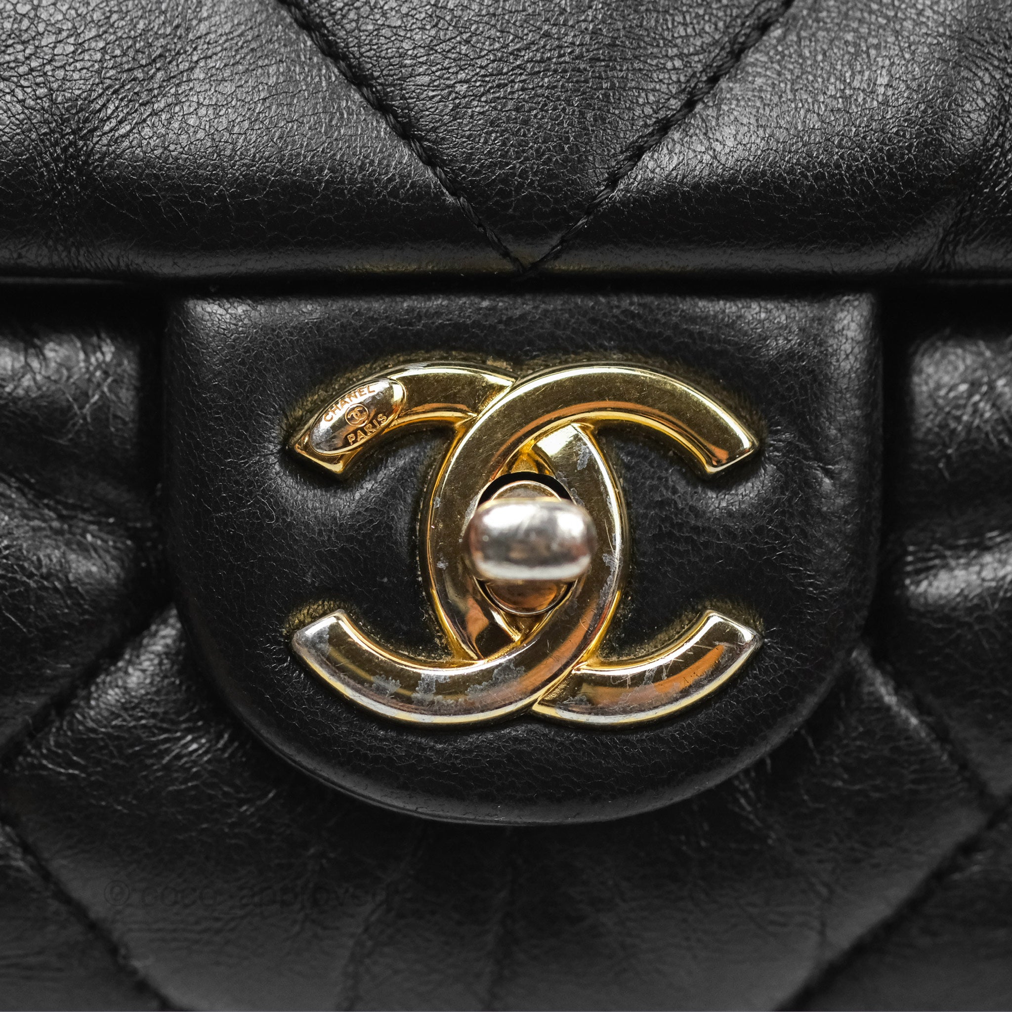 Chanel Classic Flap Bag with Chain Handle - Black Goatskin Leather & Gold Hardware | Luxury Shoulder Bag for Women, Perfect for Evening Events & Date Nights