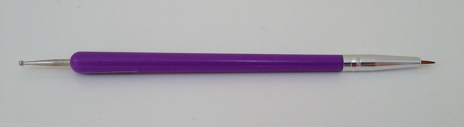 Avon Dual Ended Nail Brush & Dotting Tool - Professional Manicure Set for Nail Art, Cleaning, and Detailing (Perfect for Home Salon, DIY Nails, and Professional Use)