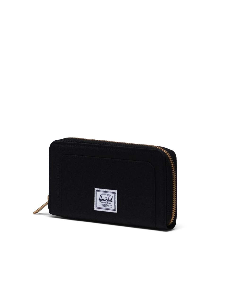 Herschel Thomas Wallet - Slim RFID Blocking Leather Bifold Wallet for Men - Black | Perfect for Everyday Carry, Travel & Business Use