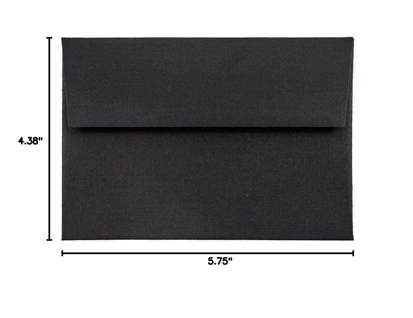 Premium Black Linen Greeting Cards Set with Envelopes - 25 Pack for Weddings & Holidays