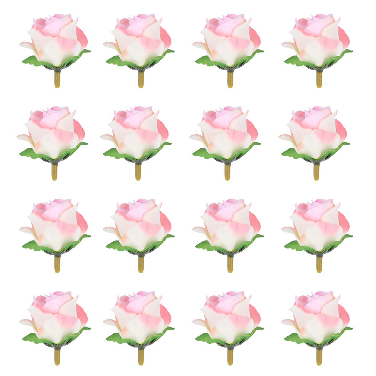60Pcs Artificial Silk Rose Flowers - Pink Fake Roses for Wedding Decor, Home Party, Table Centerpieces, Bridal Shower, Romantic Events & DIY Crafts